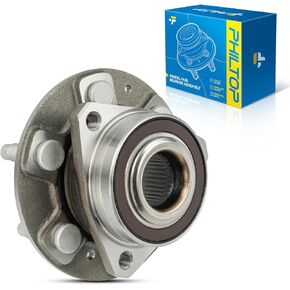 PHILTOP 512593 FWD 4WD Front Wheel Hub Assembly Fit for Chevrolet Traverse 2018-2022, GMC Acadia 2017-2022, Cadillac XT5 2017-2022, Buick Enclave, Cadillac XT6, 6 Lugs Wheel Hub Bearings W/ABS