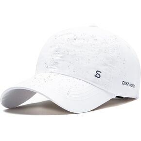 Waterproof Baseball Hat for Men - Quick Dry UPF50+ Summer Sun Caps Water Resistant Golf Running Sports Hiking Outdoor