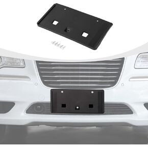 for Chrysler License Plate Frames, Front Bumper License Plate Holder Mount Bracket Compatible with 2015-2024 Chrysler 300C Exterior Accessories, Black
