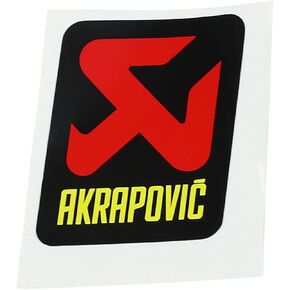 Akrapovic General Replacement High-Temp Exhaust Sticker - 57mm L x 60mm H