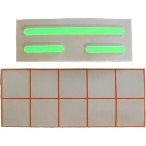 Glow-in-The-Dark Stickers for Heat and Volume controlls for VW ID.4, VW Golf MK8, Atlas (Regular).