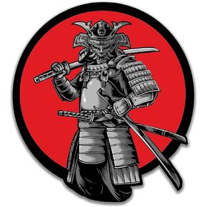1 pcs Samurai Warrior Sticker Rising Sun Japan Vinyl Japanese Car JDM Decal Laptop Wall Window Bumper