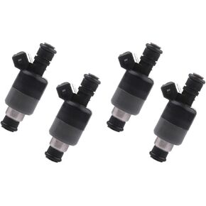SCITOO Fuel Injectors Kit 6 Hole OEM Black 17122106 Fuel Injector fit 98 99 00 for Chevy S10 Cavalier for GMC Sonoma 2.2L/97 98 99 00 for Isuzu Hombre 2.2L/98 99 for Pontiac Sunfire 2.2L (Set of 4)