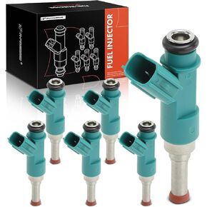 A-Premium Set of 6 Fuel Injectors Compatible with Toyota Camry 2012-2017, Highlander 2011-2016, Sienna 2011-2016, Avalon 2013-2018 & Lexus RX350 2011-2015, RX450h 2010-2015, ES350 2013-2018, 3.5L