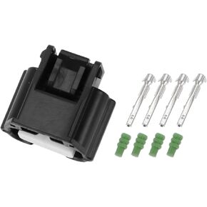 Oxygen Sensor Connector Plug Inner Female Wire Terminal Connector for Nissan Frontier 2013-2019 Plastic Black