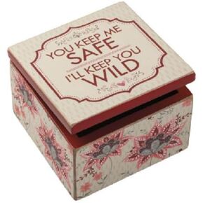 Primitives by Kathy You Keep Me Safe I'll Keep You Wild Hinged Box