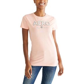 AEROPOSTALE Women's Block Short Sleeve Graphic Tee