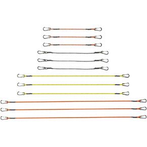 KEEPER - Carabiner Bungee Cords, 12 Pack in Assorted Colors and Sizes - 18", 24", 36", and 48" Bungee Cords