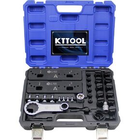 Engine Camshaft Locking Timing Tool Set Fit for Audi Porsche 3.0T 2.9T Hybrid Version CXT EA839 Engine, with High Pressure Oil Pump Removal Wrench, T40331 T90002