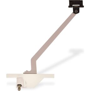 Window Hardware Co Rear-Mounted Pivot Shoe 9 1/2" Model 40050A - White, Left Hand - Corrosion Resistant Acetal Pivot Shoe - Made in The USA by AmesburyTruth