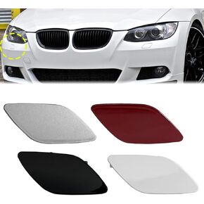 Front Bumper Headlight Washer Nozzle Cover Cap Painted for BMW E92 E93 328i 335i Coupe Convertible 2007-2010 61677171659 61677171660 (Red,Painted Right Passenger Side)