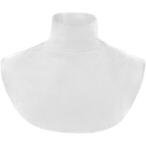 Women's Fake Turtleneck Dickiy, Women's Solid Stripe Turtleneck Dickey Collar, Women's Muslim Turtleneck Fake Collar, White Dickey, Detachable Turtleneck Collar, Mock Turtleneck, High Neck Mock Colla