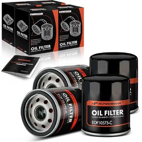 A-Premium 4-PC 10K Miles Protection Spin On Oil Filter Compatible with Ford F-150, Explorer & Chevrolet Silverado 1500/1500 LD/2500 HD & GMC & Buick & Cadillac & Lincoln & Isuzu & Jeep & Mercury