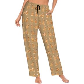 Women Comfy Pajama Pants Stretch Sleepwear Lounge Pants With Pockets & Drawstring