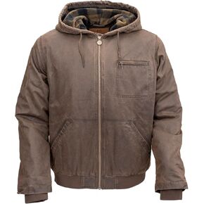Outback Trading Company Men's Sawbuck Hoodie in Canyonland-Warm Water-Resistant Fleece Lined Casual Full Zip Hooded Jacket