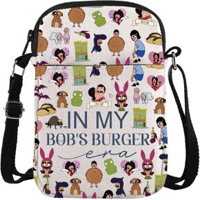 TSOTMO Burger Merch Crossbody Bag Burger Cartoon Gift Bob Fans Gift Burger WDW Gift Bob Family