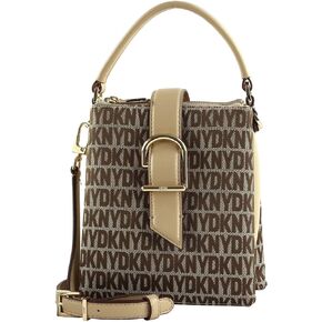 DKNY Top Zip Closure Casual Corssbody, Chino/Light Khaki