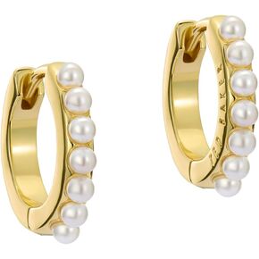 Ted Baker London Persia Pearl Huggie Earrings for Women (Gold/Pearl)