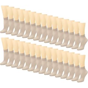 Falari 30-pairs Women's Ankle High Sheer Socks