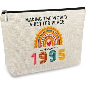 ancpeany Happy 30th Birthday Gifts for Her Women, 1995 Dirty 30 Year Old Birthday Decorations Makeup Bag for Wife, Sister, Best Friend Female, Mothers Day, Christmas Party, Cosmetic Travel Pouch