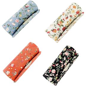MIAO JIN 6PCS Lipstick Case with Mirror Lipstick Case Storage Case Mini Portable Floral Jewelry Case Cosmetic Case (Random Color)