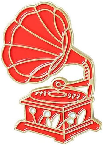 Musician Brooch Violin Gramophone Irish Harp Piano Brooch Pin Concert Holiday Party Gift in Saudi Arabia