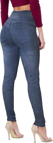 Hybrid & Company Women Fashion Destructed Skinny Jeans High Waist Stretch Denim Pants in Saudi Arabia