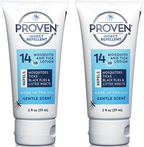 Proven Insect Repellent Lotion, Keep Mosquitoes, Ticks and Flies Off, DEET Alternative Repellent, Up to 14-Hour Protection, Great for Outdoor Camping and Hiking, 6 Ounce, Odorless Lotion in Kuwait