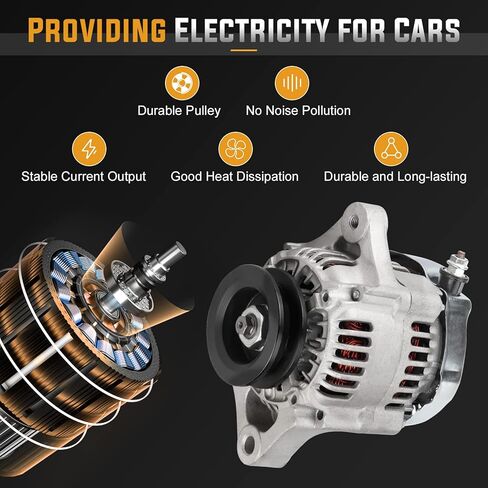 Alternator Replacement Compatible With Kubota Engines L2800 L3130 L3400 L3430 L3940 L4300 M4700 M4800 M4900 MX5000F 2.8L Replace 400-52172 101211-1180 3A011-74010 AND0214 9761219-118 in Saudi Arabia