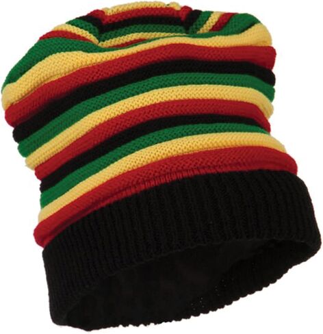 CRAZY Lizard Rasta Hat Dreadlock Hats for Men Ideal Dread Cap and loc Cap for Dreadlocks Men Warm and Good fit for Long Hair in Saudi Arabia