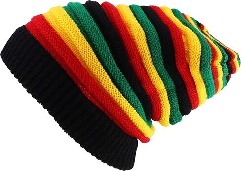 CRAZY Lizard Rasta Hat Dreadlock Hats for Men Ideal Dread Cap and loc Cap for Dreadlocks Men Warm and Good fit for Long Hair in Saudi Arabia