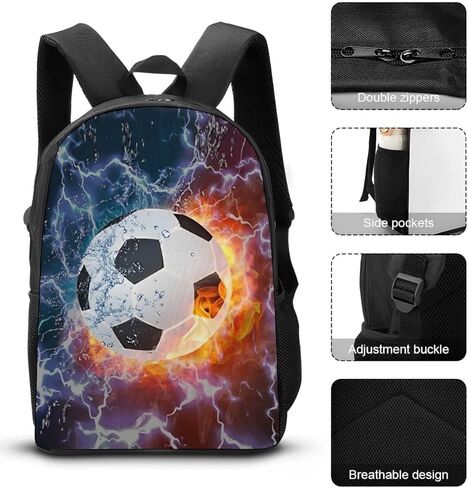 3-Pcs Backpack School Bag Set For Boys And Girls Travel Study Backpack And Lunch Box And Pencil Bag (Game Backpack) in Kuwait