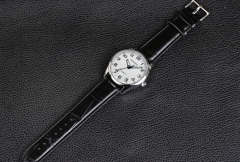 ADSBIAOYE Men's Minimalist Easy Reader Watch Stainless Steel Leather Strap Waterproof Bussiness Casual Mens Quartz Wrist Watch in Kuwait