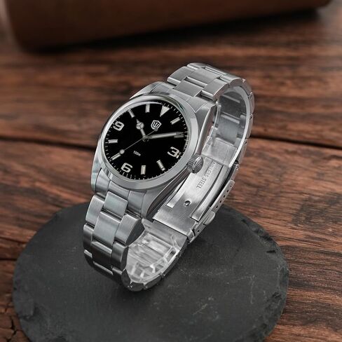 watchdives VH31 Quartz Watch, WD1016 Men Watches 37mm Dial Stainless Steel Wristwatch Sweep Sports Watch 100M Waterproof in Saudi Arabia