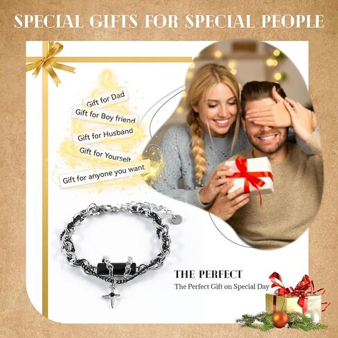 Gomgsgale Cross Bracelet For Men in Saudi Arabia