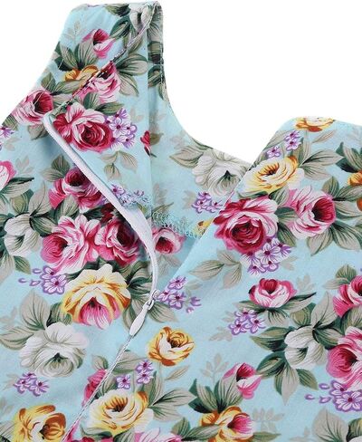 Floral Cotton Kids Girl Dresses Summer Girls Clothes,1HPEA05,4-5 Years(120) in Saudi Arabia