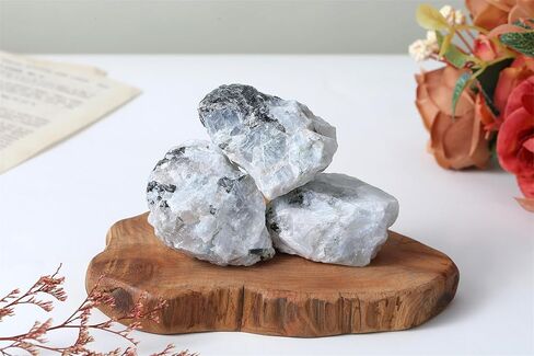 YATOJUZI Rainbow Moonstone 1.6-2.2" Natural Raw Stones and Healing Crystals Large Labradorite Stone Rough Crystal Rocks for Tumbling Cabbing Polishing Fountain Rocks Decoration 1PCS in Kuwait