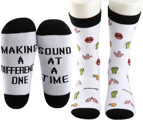 G2TUP Speech Therapist Socks SLP Gifts Speech Language Pathologist Socks Making a Difference One Sound At a Time SLP Socks in Kuwait