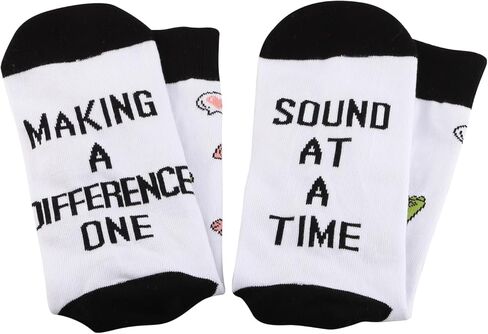 G2TUP Speech Therapist Socks SLP Gifts Speech Language Pathologist Socks Making a Difference One Sound At a Time SLP Socks in Kuwait