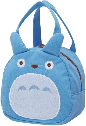 Skater Totoro Die Cut Lunch Bag with Zip Closure - Totoro Grey in Saudi Arabia
