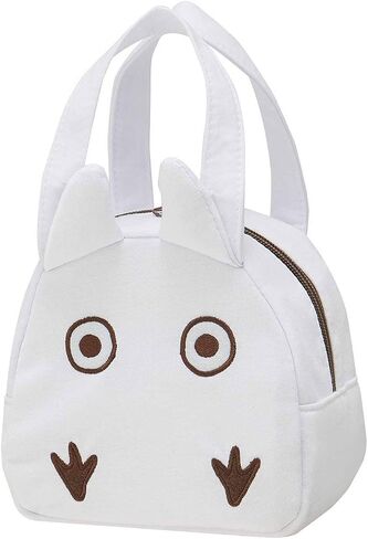 Skater Totoro Die Cut Lunch Bag with Zip Closure - Totoro Grey in Saudi Arabia