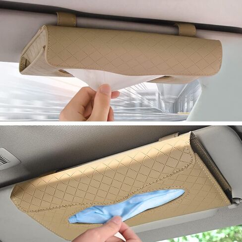 Visor Mask Holder Car Visor Tissue Holder Car Sun Visor Tissue Holder Sun Visor Napkin Holder Backseat Tissue Case Holder for Car Accessories(Black Plaid Stripes) in Saudi Arabia