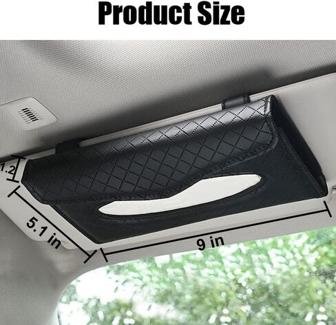Visor Mask Holder Car Visor Tissue Holder Car Sun Visor Tissue Holder Sun Visor Napkin Holder Backseat Tissue Case Holder for Car Accessories(Black Plaid Stripes) in Saudi Arabia