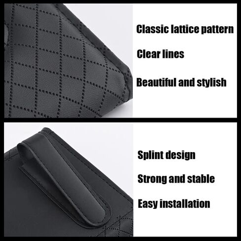 Visor Mask Holder Car Visor Tissue Holder Car Sun Visor Tissue Holder Sun Visor Napkin Holder Backseat Tissue Case Holder for Car Accessories(Black Plaid Stripes) in Saudi Arabia