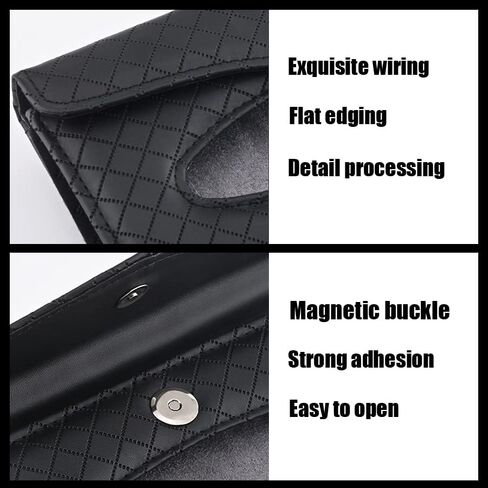 Visor Mask Holder Car Visor Tissue Holder Car Sun Visor Tissue Holder Sun Visor Napkin Holder Backseat Tissue Case Holder for Car Accessories(Black Plaid Stripes) in Saudi Arabia