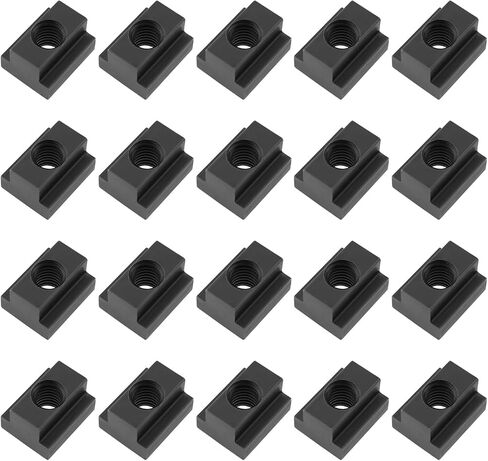 The Lord of the Tools 15Pcs Black Medium Carbon Steel M10 T Slot Nut Milling Machine Nut for Mounting On T Slot Rails Machine T Slot Beds Or As an Accessory in Many Vehicles in Saudi Arabia