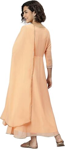 كورتا بولي جورجيت للسيدات من Janasya Indian مع وشاح in Kuwait