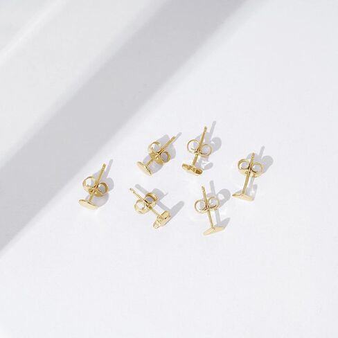 Amazon Essentials Gold Plated Sterling Silver Stud Earrings in Saudi Arabia