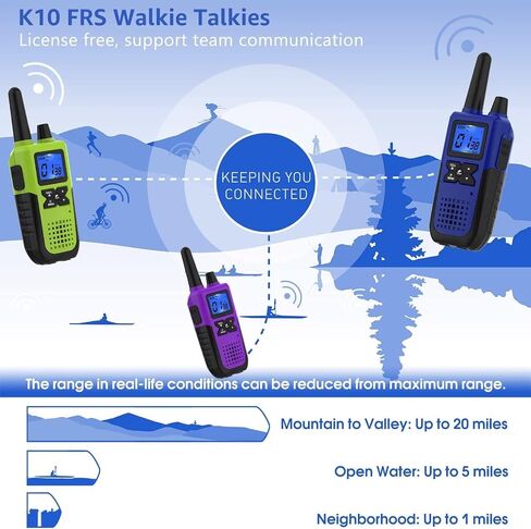 Topsung 3 Walkie Talkies Rechargeable Adults Long Range with Earpieces NOAA in Kuwait