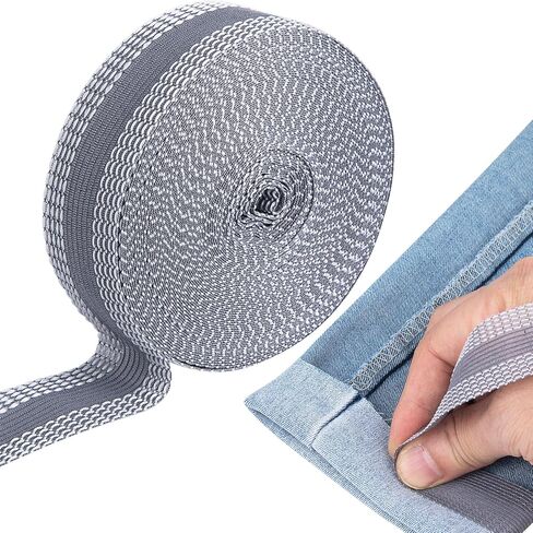 11 Yard Iron-on Instant Hem Tape, Adhesive Tape Iron on, Adhesive Fabric Hemming Tape for Pants, Jeans, Clothes (Black, 1 Roll) in Kuwait